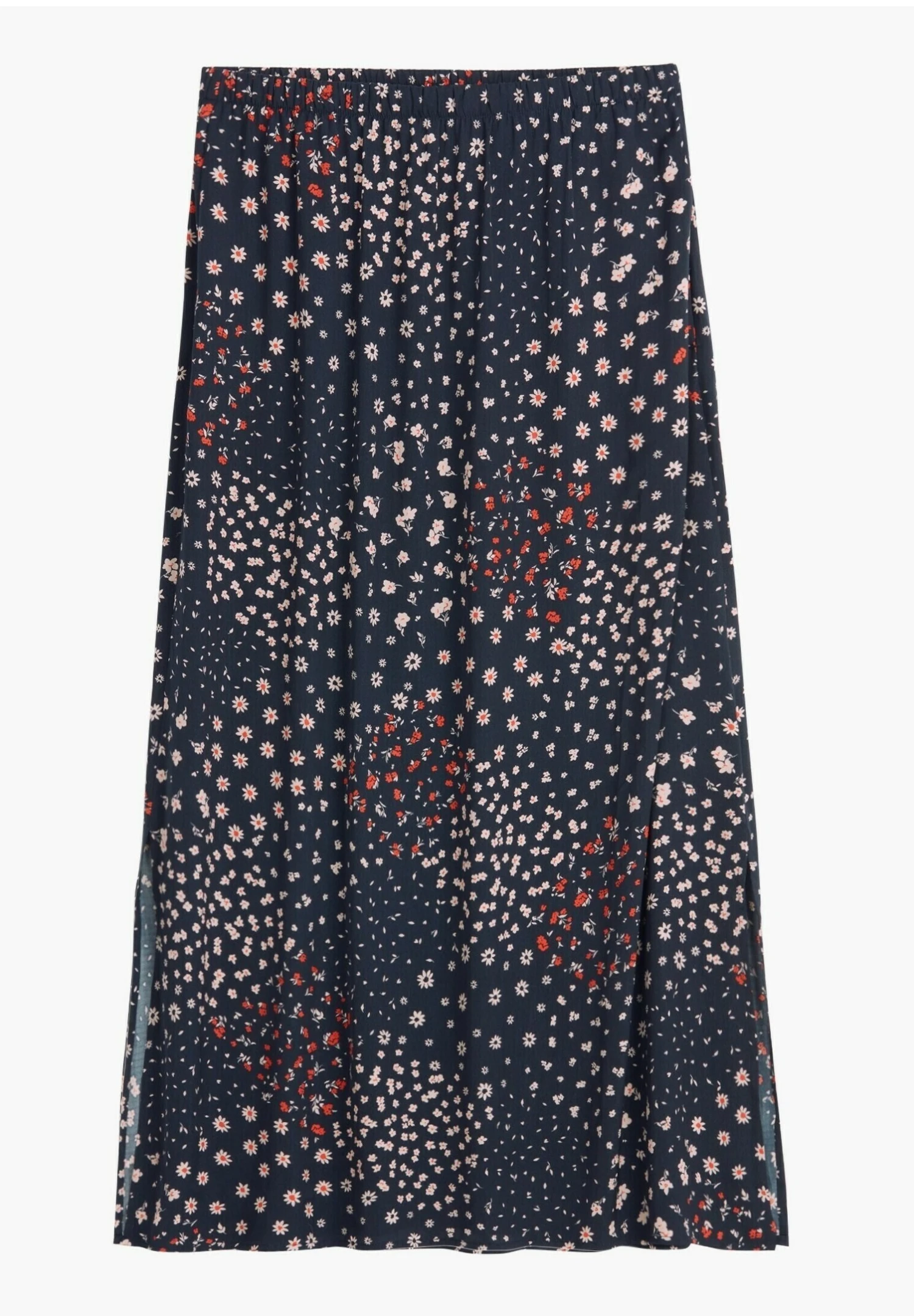 Santana Printed - A-Lijn Rok - Floral Patchwork Navy 9 Santana Printed - A-Lijn Rok - Floral Patchwork Navy - Afbeelding 7