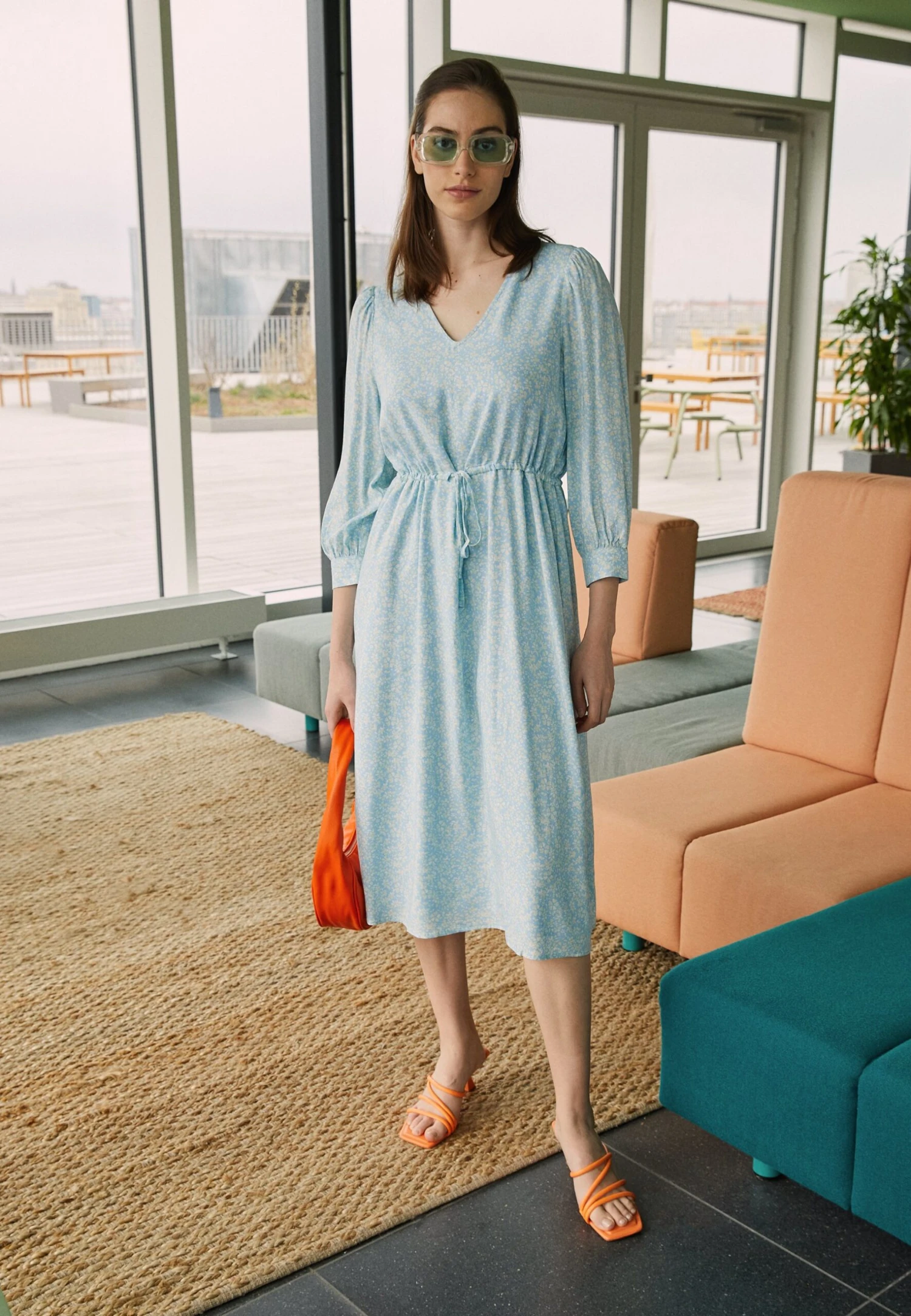 Selected Femme Slfbrenda Damina - Jurk - Blue Bell 3 Selected Femme Slfbrenda Damina - Jurk - Blue Bell