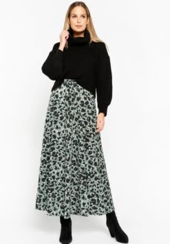 LOLALIZA With Leopard Print - A-Lijn Rok - Khaki 11 LOLALIZA With Leopard Print - A-Lijn Rok - Khaki -Mode Dames Winkel 6835c2fed60649a88af1cdfc1483673a