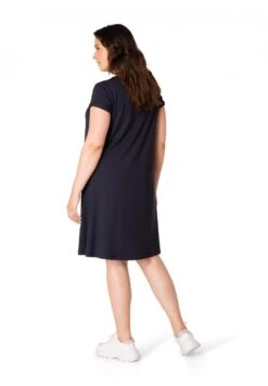 Abernathy - Jurk - Dark Blue -Mode Dames Winkel 691b8b7048124e8984594fcdeb3582b8