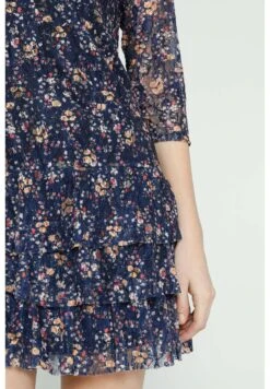 Avec Volants En Dentelle Imprimé Floral - Jurk - Navy -Mode Dames Winkel 69513730865d4b01a0f59b78f555f3a7