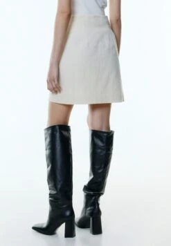 EDITED Josie - A-Lijn Rok - Beige -Mode Dames Winkel 6d817fc58b2a49c98fef79ab42cdac41