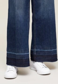 Palazzo Cropped - Flared Jeans - Blu -Mode Dames Winkel 6fa9b51a75304eefa9a00fcb90cbe761