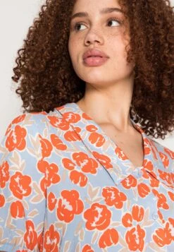 ICHI Blousejurk - Mandarin Red -Mode Dames Winkel 71439e895ff24fc9a78b524386529ddc