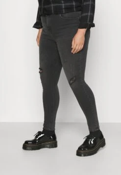 ONLY CARMAKOMA Carlaola Life - Jeans Skinny Fit - Black Denim