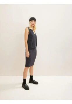 Tom Tailor Mit Rippstruktur  - Kokerrok - Evident Anthracite Melange -Mode Dames Winkel 71f2d95ff937408b827951a2f5256321
