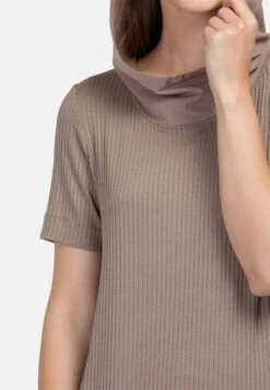 HELMIDGE Gebreide Jurk - Beige -Mode Dames Winkel 7301c43747ff47b1a8cb51c9fc8b3cac