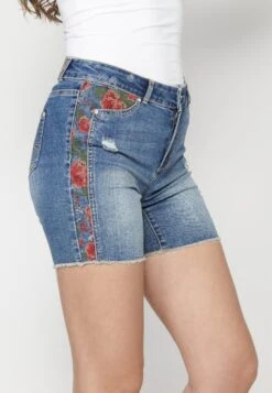 Koroshi Jeansshort - Azul OscDark Blue -Mode Dames Winkel 736e69a822ed44af8854ea1d9088c89b