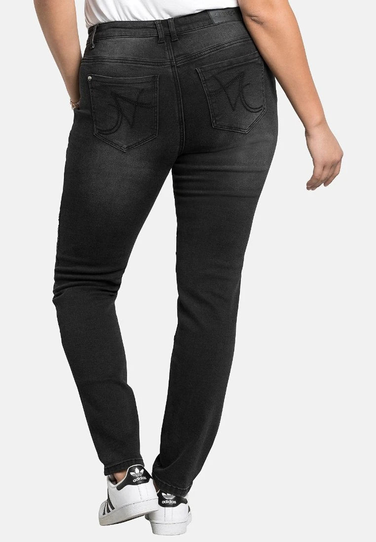 Sheego Jeans Skinny Fit - Black Denim 5 Sheego Jeans Skinny Fit - Black Denim - Afbeelding 3