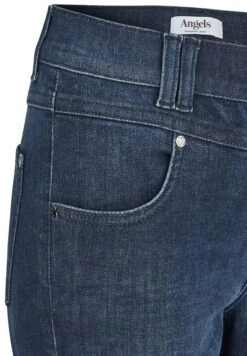 Angels Button Mit Doppelknopf-Verschluss - Slim Fit Jeans - Dunkelblau -Mode Dames Winkel 75108b90a2d74fa6beec0378aa19bf8b