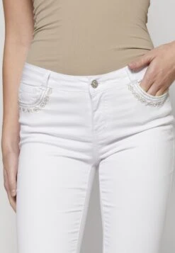 Koroshi Pirate- Jeansshort - Blanco/White -Mode Dames Winkel 7698732be7db4978909efd30832053ba