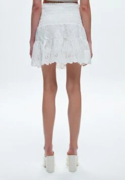 Gimped Mini - A-Lijn Rok - White 9 Gimped Mini - A-Lijn Rok - White -Mode Dames Winkel 7798cba5496542d081052c6e57657b8b