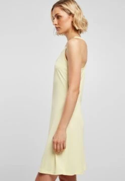 URBAN CLASSICS Racer- Etui-Jurk - Softyellow -Mode Dames Winkel 7891b83939794aefafc8d38f8eef2593