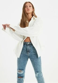 Trendyol Slim Fit Jeans - Blue -Mode Dames Winkel 7d21dfe3e29e48918fc29715f38a38fb