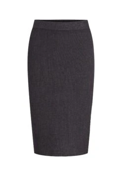 Tom Tailor Mit Rippstruktur  - Kokerrok - Evident Anthracite Melange -Mode Dames Winkel 7e981babb0f64c1796013cb78058f0df