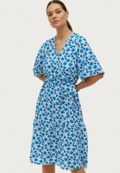 Jane - Jurk - Blau Geblümt