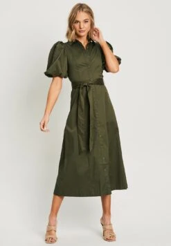 Ariane- Blousejurk - Olive Green