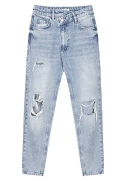 Twist Mom Fit - Straight Leg Jeans - L Indigo -Mode Dames Winkel 84da9310085f4229a0bfcd6122b80869