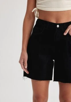 DeFacto Bermuda - Jeansshort - Black -Mode Dames Winkel 86d802d0825b4d66b8f9cb7e84167186