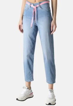 5-Pocket-Hazel In O-Silhouette Aus Stretch Su - Jeans Tapered Fit - Blau