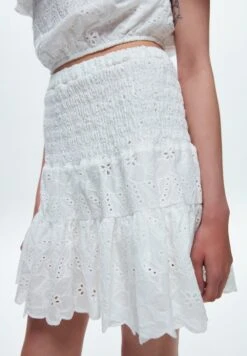 Gimped Mini - A-Lijn Rok - White 10 Gimped Mini - A-Lijn Rok - White -Mode Dames Winkel 89f003af152c46369602a999ca9f856e