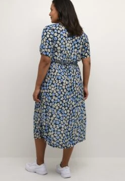 Kctiri Ami- Jurk - MidnightBlue Flower Print