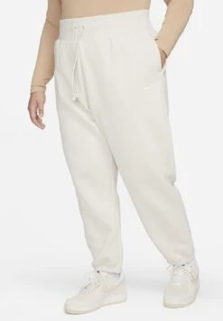 Nike Sportswear W Nsw Phnx Flc Hr Os- Trainingsbroek - Light Orewood Brown Sail