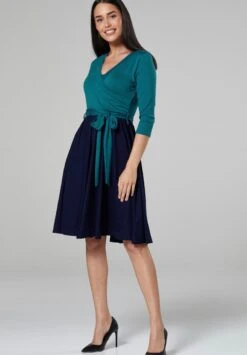 Ciążowa Z Funkcją Karmienia - Jurk - Butelkowa Zieleń Granatowy -Mode Dames Winkel 91087d206cb24398b0642939d8d66d62
