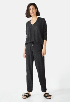 Elle Supersoft Relaxed Joggers - Trainingsbroek - Charcoal Marl