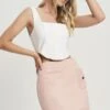 Calli Ash - A-Lijn Rok - Pale Pink -Mode Dames Winkel 91f36e5f348e4bd6b17182685a9444aa