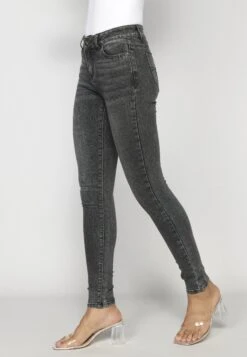 Koroshi Jeans Skinny Fit - Grey Denim -Mode Dames Winkel 92261755797f43e2bbf2689a1f3f00fb