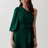 Tussah Phoebe Mini- Cocktailjurk - Emerald -Mode Dames Winkel 92a8e8f06ea24c139bb8719d9d6b6faa