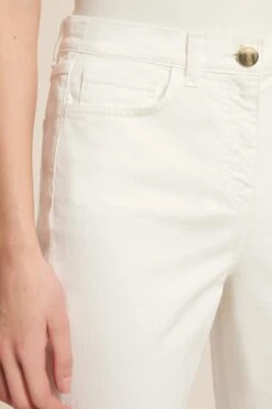 LUISA SPAGNOLI Annuali - Bootcut Jeans - Offwhite -Mode Dames Winkel 95514966518a41edb3413be8e1e20f41