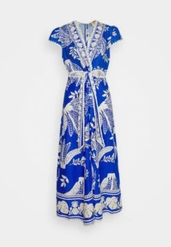 Farm Rio Midi Dress - Jurk - Lace Bananas Navy Blue -Mode Dames Winkel 9650303e360147d6acaf9169ad957f77