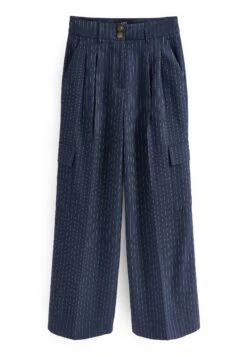 Next Smart Wide Leg Standard - Cargobroek - Navy Blue Stripe -Mode Dames Winkel 9c0f6cf434f24d69b5a1c92ddffbfca2
