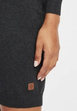OXMO Oxella - Gebreide Jurk - Dar Grey M -Mode Dames Winkel 9d79bfd6fa9f4247bce9aac72c3d47ad