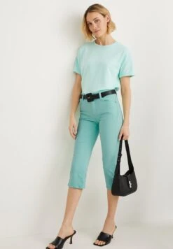 Straight Leg Jeans - Mint Green 10 Straight Leg Jeans - Mint Green -Mode Dames Winkel 9d9c16a6d152425fbac6c142b1bb782a