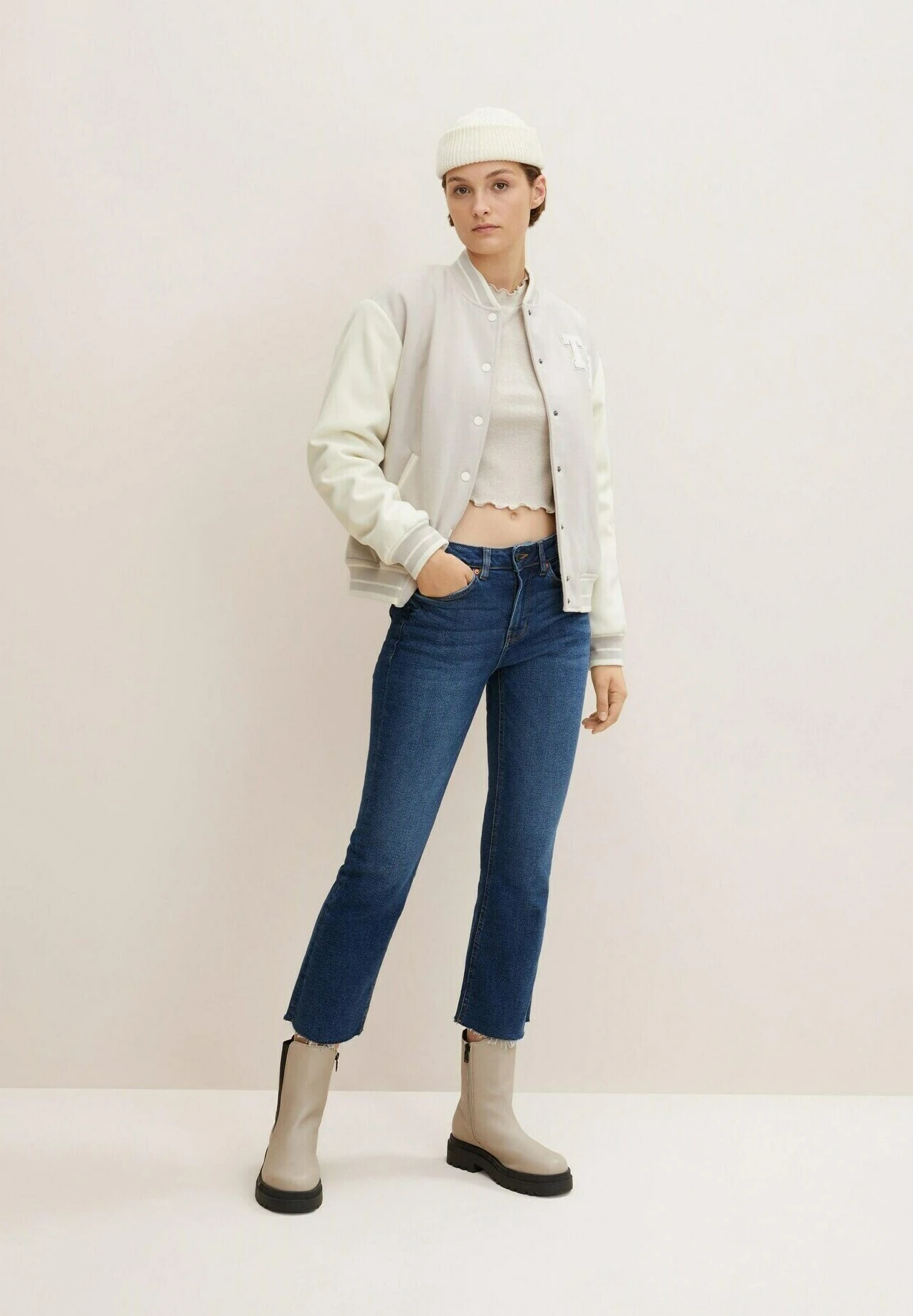 TOM TAILOR Denim Straight Leg Jeans - Used Dark Stone Blue Denim 4 TOM TAILOR Denim Straight Leg Jeans - Used Dark Stone Blue Denim - Afbeelding 2