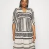 Vero Moda Curve Vmdicthe Calf Dress - Jurk - Birch/Ibiza Black -Mode Dames Winkel a4641abaeb0d493b8d391e2faebff9e4