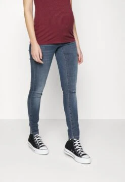 ONLY MATERNITY Olmwauw Life - Jeans Skinny Fit - Blue Black Denim