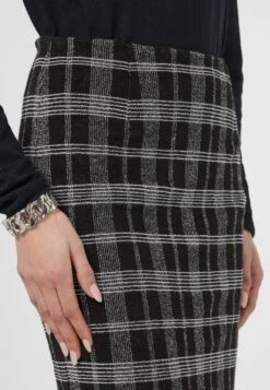 Mit Klassischem Karomuster - Kokerrok - Schwarz Wollweiß 11 Mit Klassischem Karomuster - Kokerrok - Schwarz Wollweiß -Mode Dames Winkel aac391a89416402883c57b4c269839e7