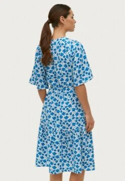 Jane - Jurk - Blau Geblümt -Mode Dames Winkel abe76dccb9ec4222b8e9b009e6eaea39
