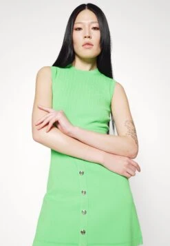 Sandro Gebreide Jurk - Vert -Mode Dames Winkel b49b4ee1a34649c495d2a892ac9d0abc