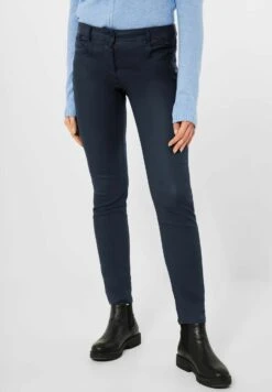 Cecil Coating- Slim Fit Jeans - Blau