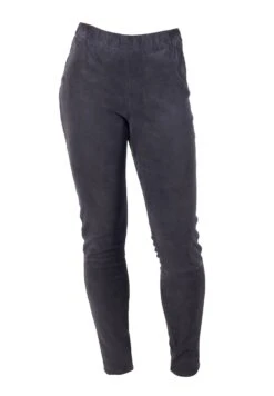 Maze Leren Broek - Anthracite -Mode Dames Winkel bd625c4f7b5449399f334ec81e3c4e31