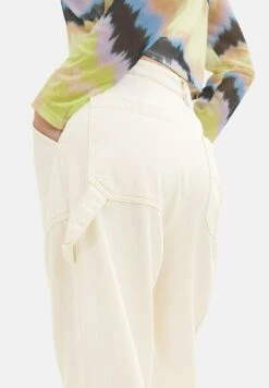 TOM TAILOR Denim Straight Fit - Straight Leg Jeans - Creme -Mode Dames Winkel c29d794005404b9ba588522fa094ac26