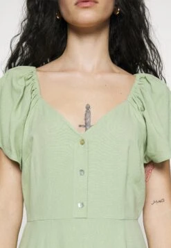 Vero Moda Petite Vmmymilo Calf Dress - Jurk - Reseda -Mode Dames Winkel cd47b901d8784ed4b0ea610849568603