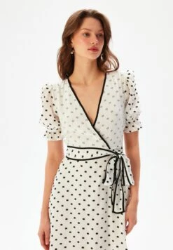 Bright - Jurk - Dotted Black -Mode Dames Winkel cf09180528ce4e60a0979d608b0ea407