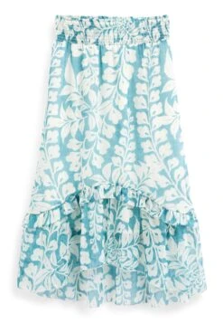 Next Floaty Midi Co Ord Standard - A-Lijn Rok - Blue And Green Printed -Mode Dames Winkel d461733b27b44e178156f3cebb04b9f2