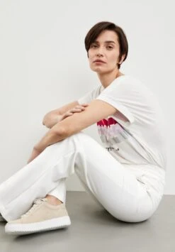 Gerry Weber Mit Bugelfalten - Chino - Off-White -Mode Dames Winkel d520c5b7fdb944f9a4953c31fa75fef0